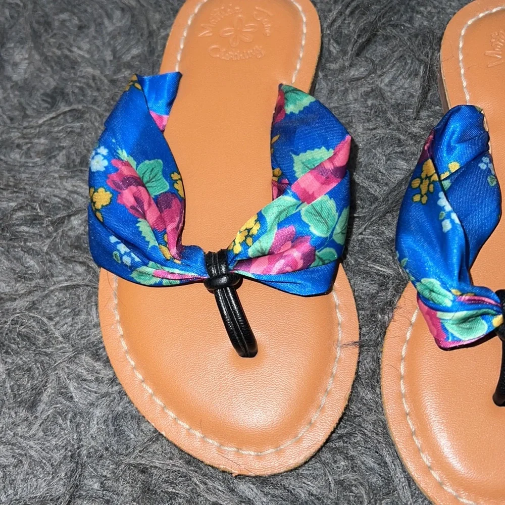 Girls flip flops , sandals, Matilda Jane Clothing brand, size 11.5